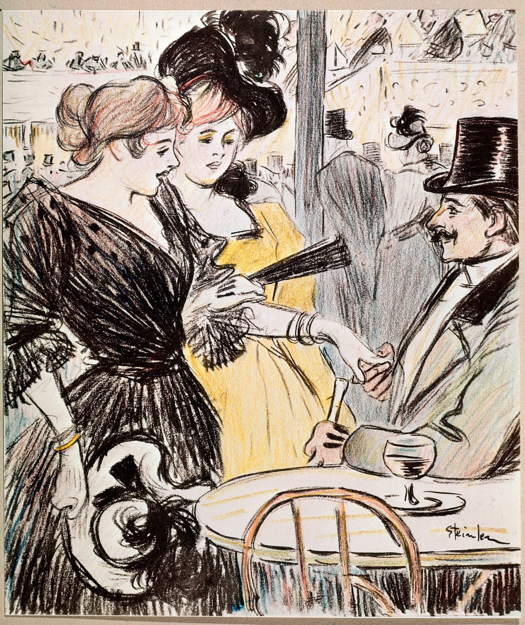 El café concierto de Théophile Alexandre Steinlen