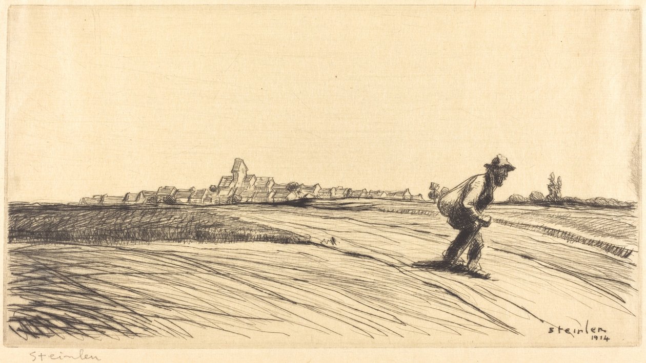 Vagabundo con Fardo de Théophile Alexandre Steinlen