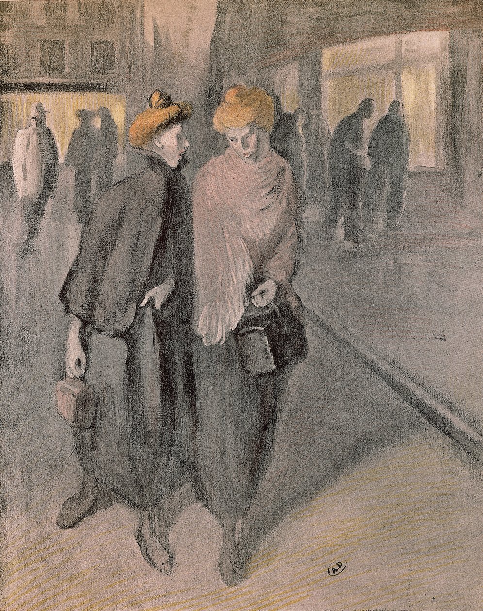 Mujeres trabajadoras, hacia 1900 (dibujo) de Théophile Alexandre Steinlen
