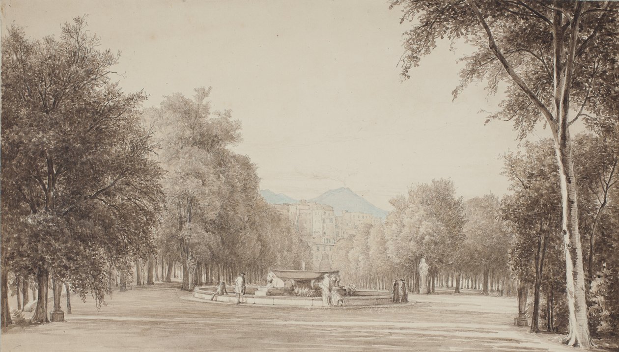 Desde Villa Reale (ahora Villa Nazionale) en Nápoles de Thorald Brendstrup