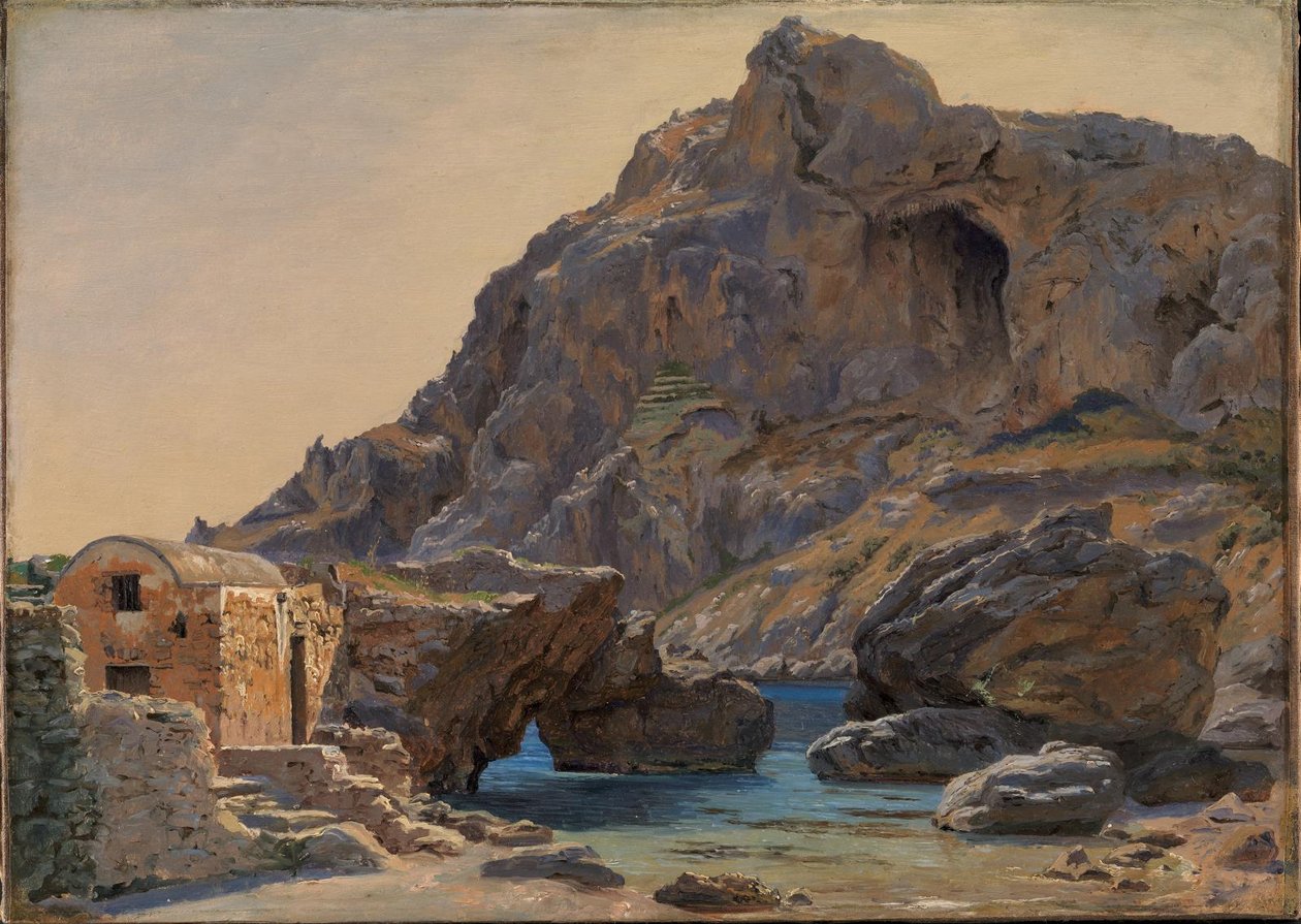 Vista de Marina Piccola, Capri: Luz de la tarde de Thorald Læssøe