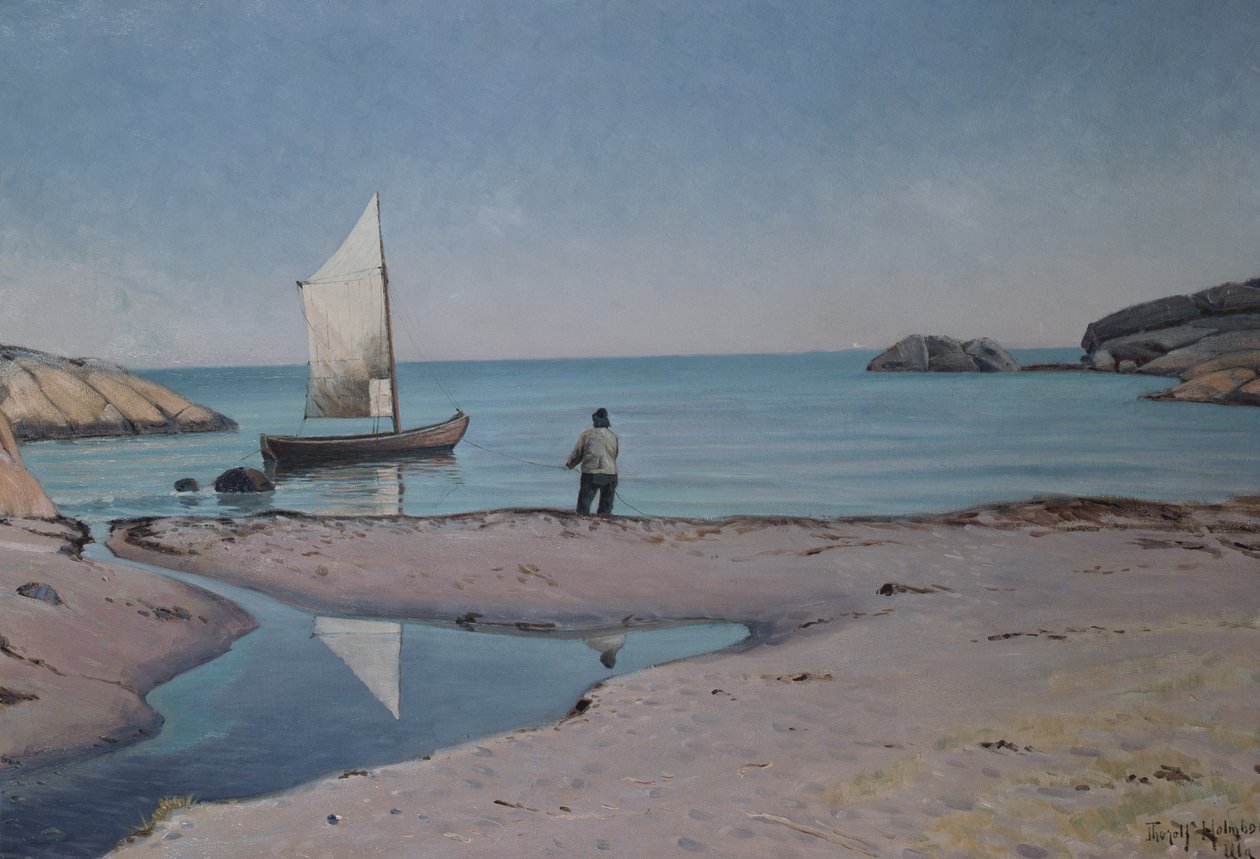 Sección de playa en Ula de Thorolf Holmboe