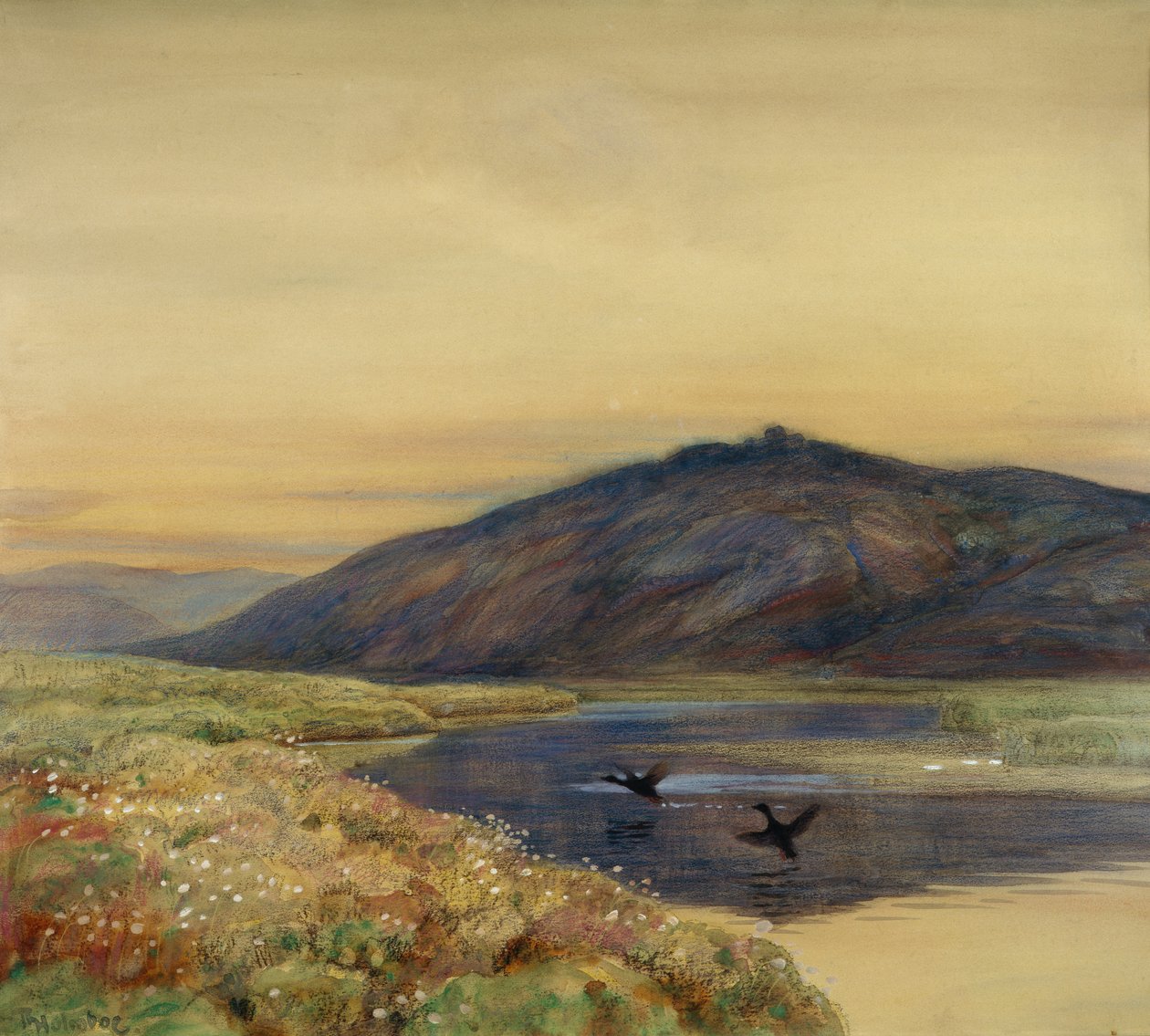 Paisaje con pájaros de Thorolf Holmboe