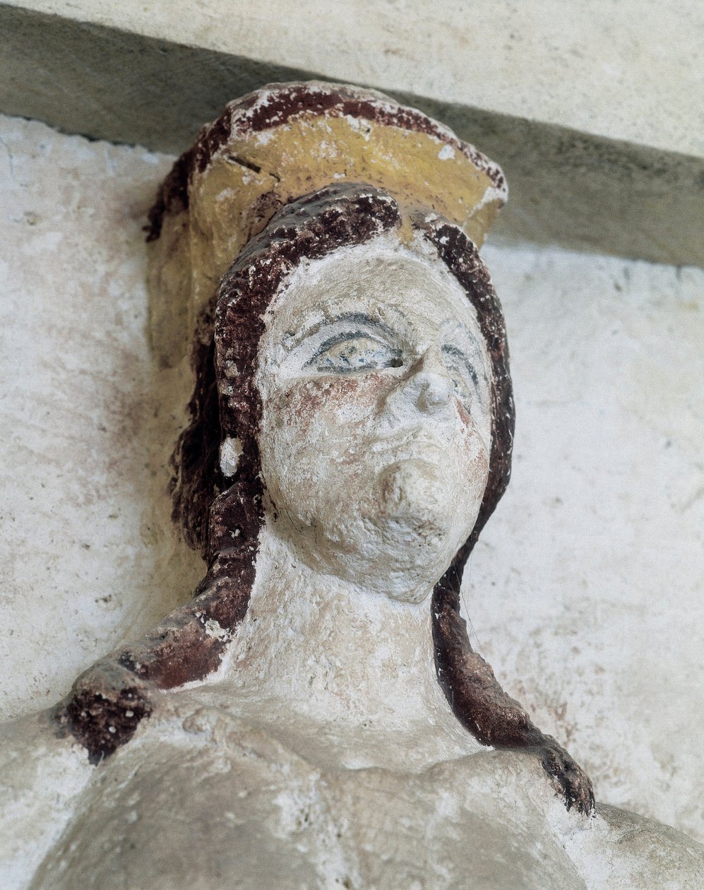Tumba tracia de Sveshtari, detalle de una estatua de mujer en Atlas, siglo III a.C. de Thracian Thracian