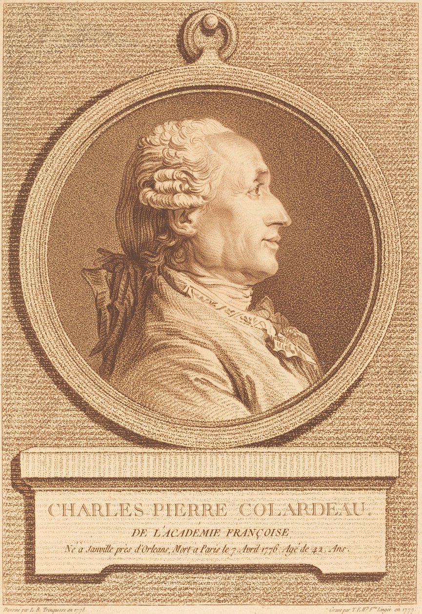 Charles Pierre Colardeau de Thérèse Éléonore Lingée after Louis Rolland Trinquesse