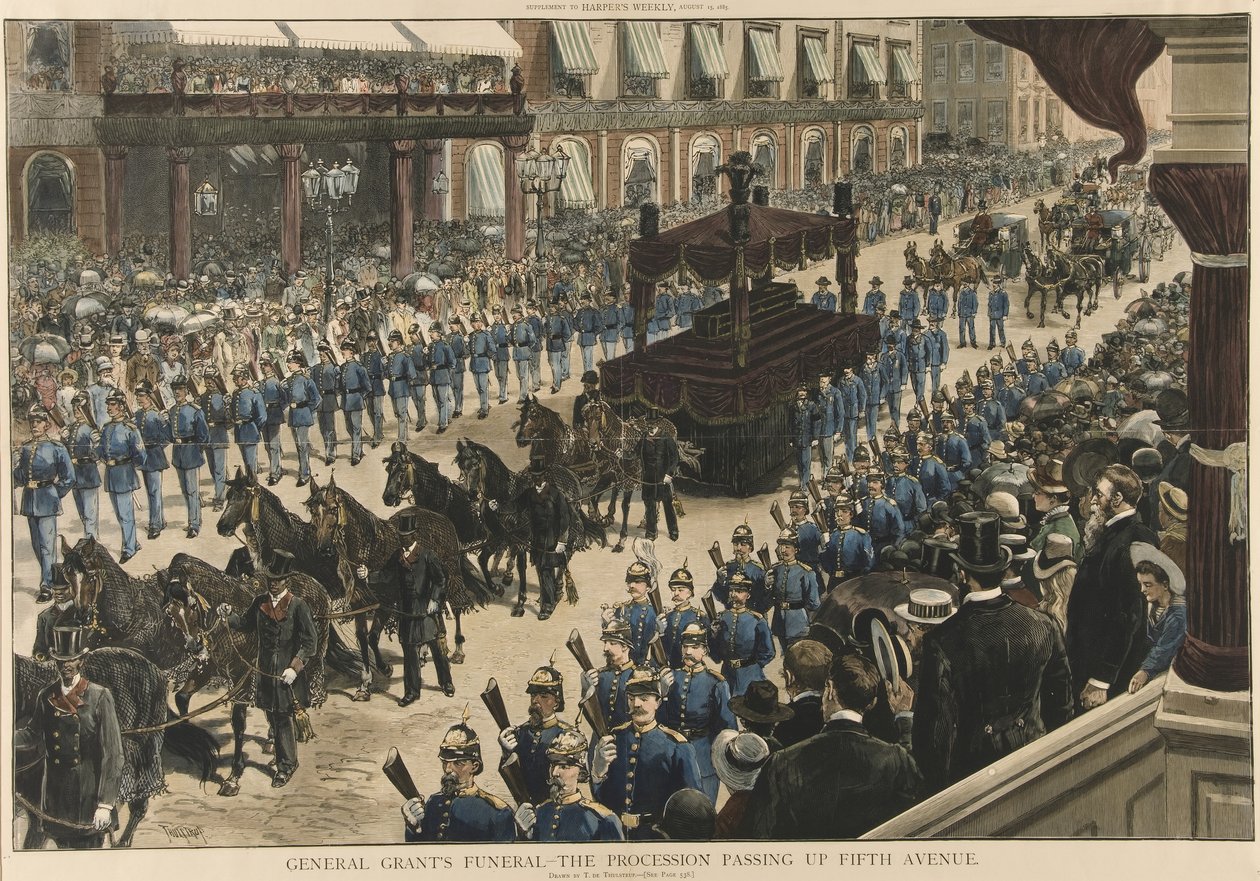 Funeral del General Grant: La procesión subiendo por la Quinta Avenida, de Harper