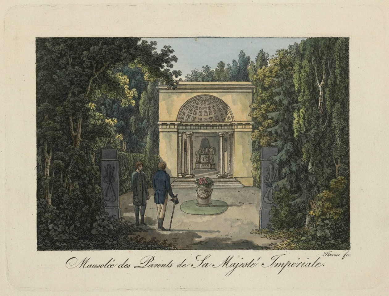 Monumento a los padres en el parque Pavlovsk, 1810s de Thurner