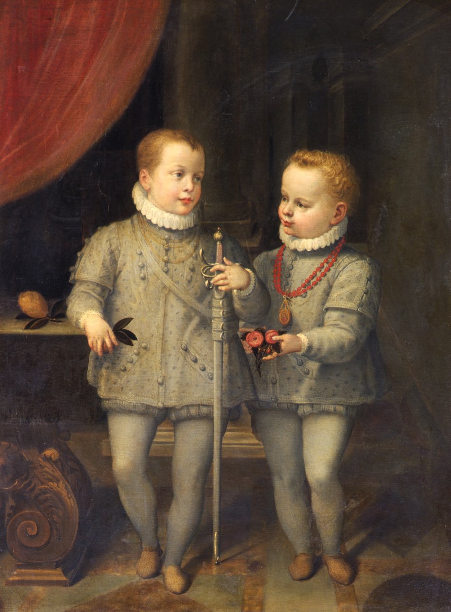 Los Dos Hijos de Carlos V, siglo XVI de Tiberio di Titi