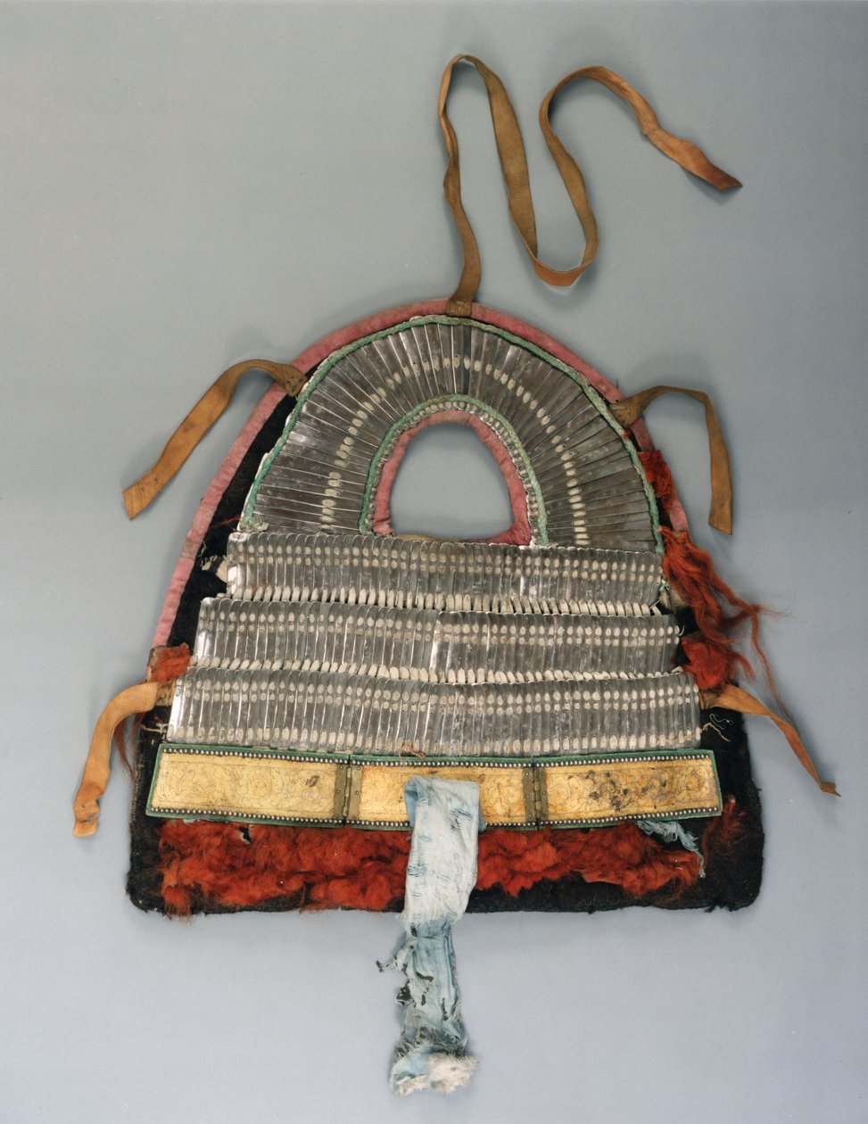 Pieza de armadura de caballo para la parte trasera de Tibetan School