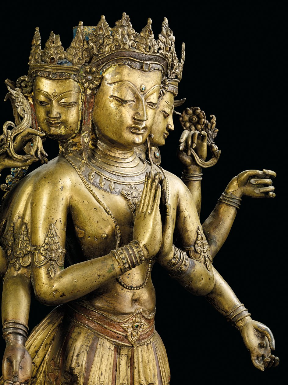 Estatua de Ekadashalokeshvara de Tibetan School