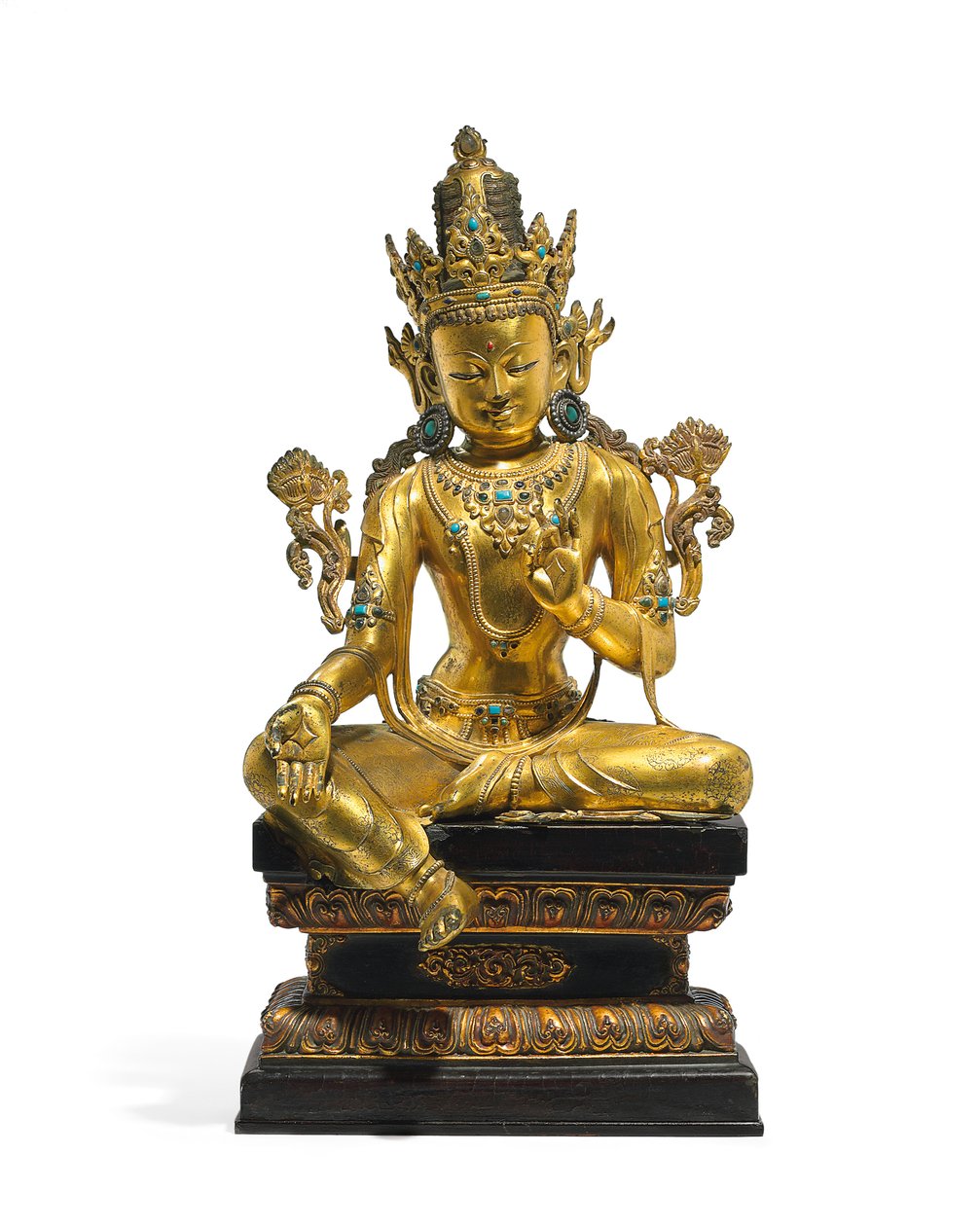 Figura imperial de Avalokiteshvara de Tibetan School