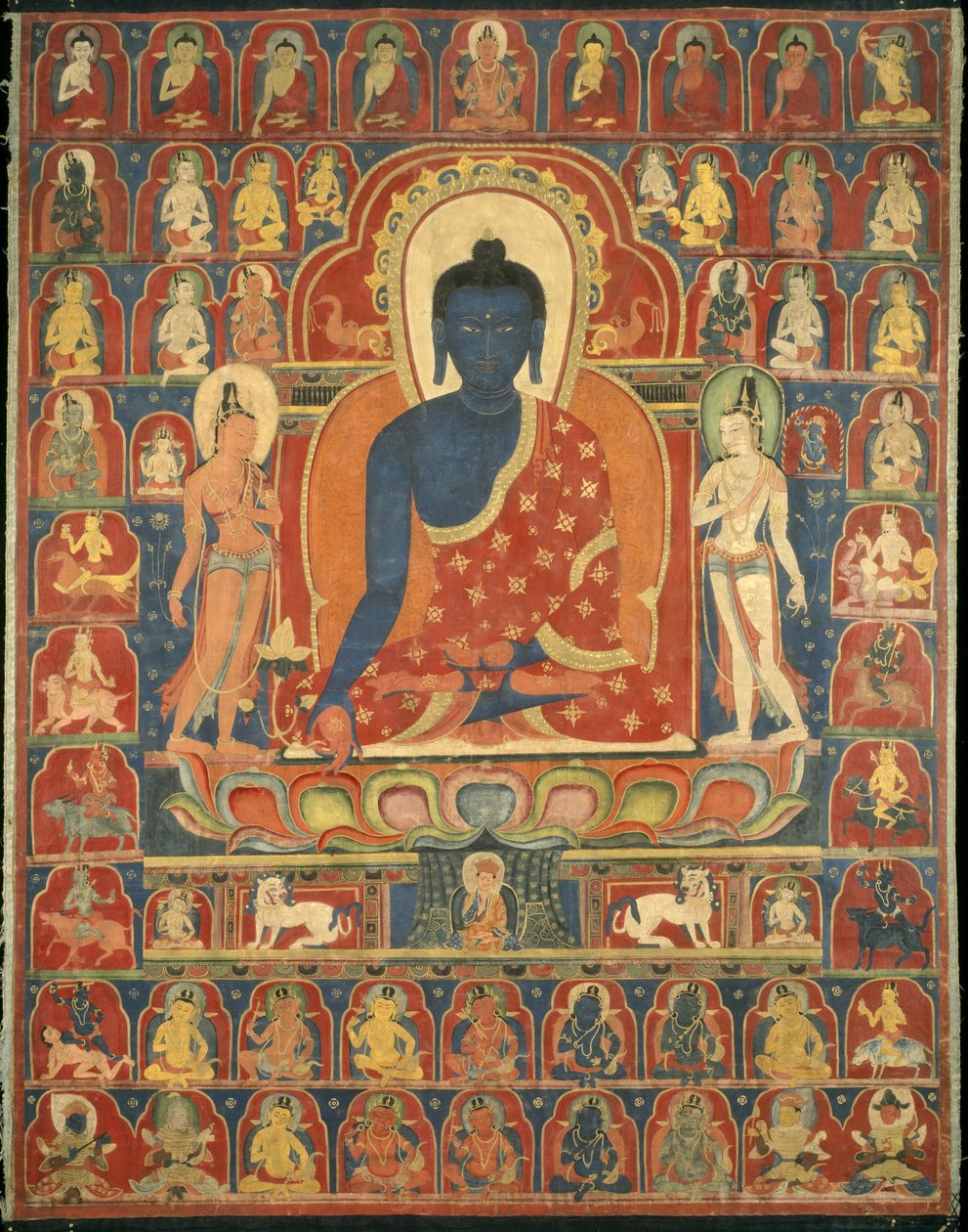 Estandarte Pintado de Tibetan School