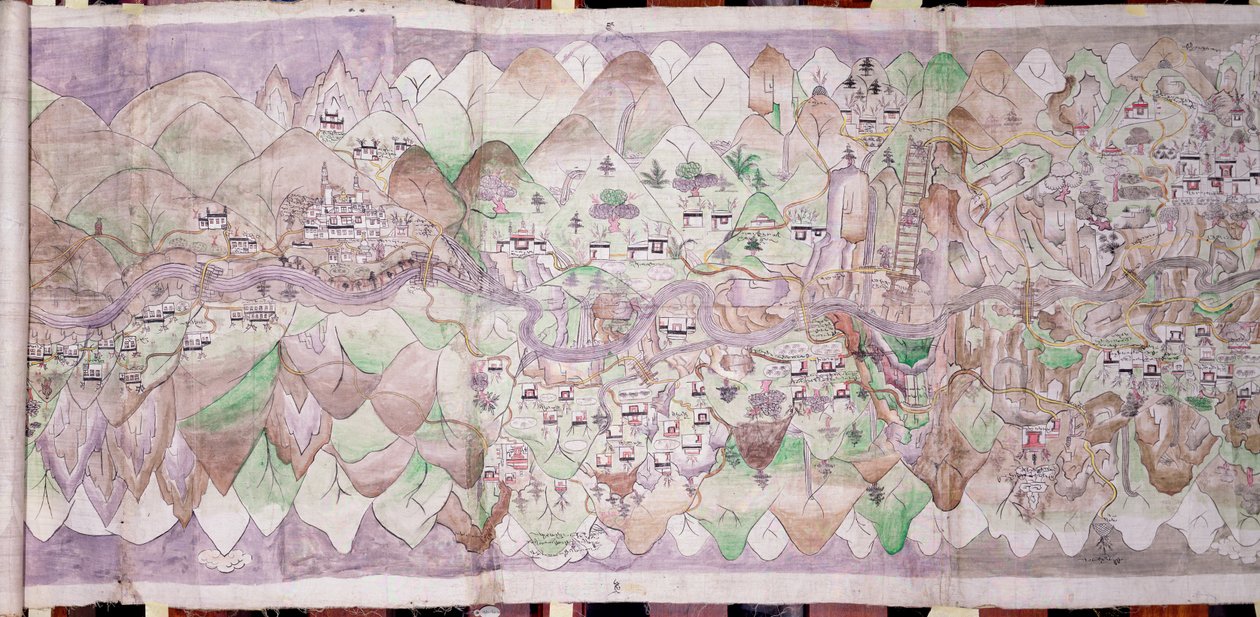 La sección central del Tsari rongkor de Tibetan School