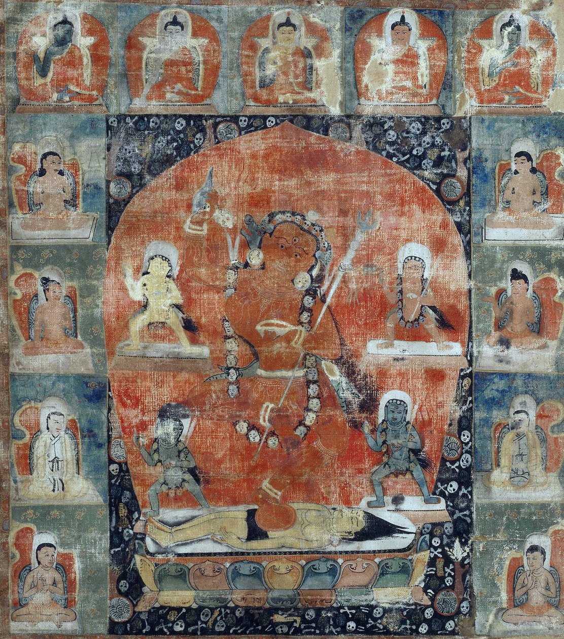 Cultura tibetana: Mandala de Samvara (detalle) de Tibetan School