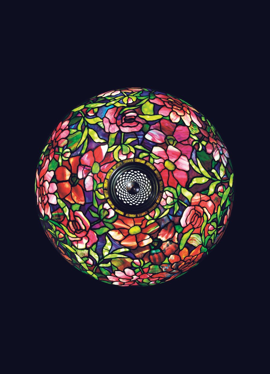 Lámpara de pie de peonía, c.1910 de Tiffany and Company
