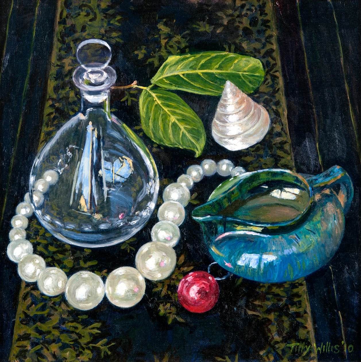 Naturaleza muerta con perlas de Tilly Willis