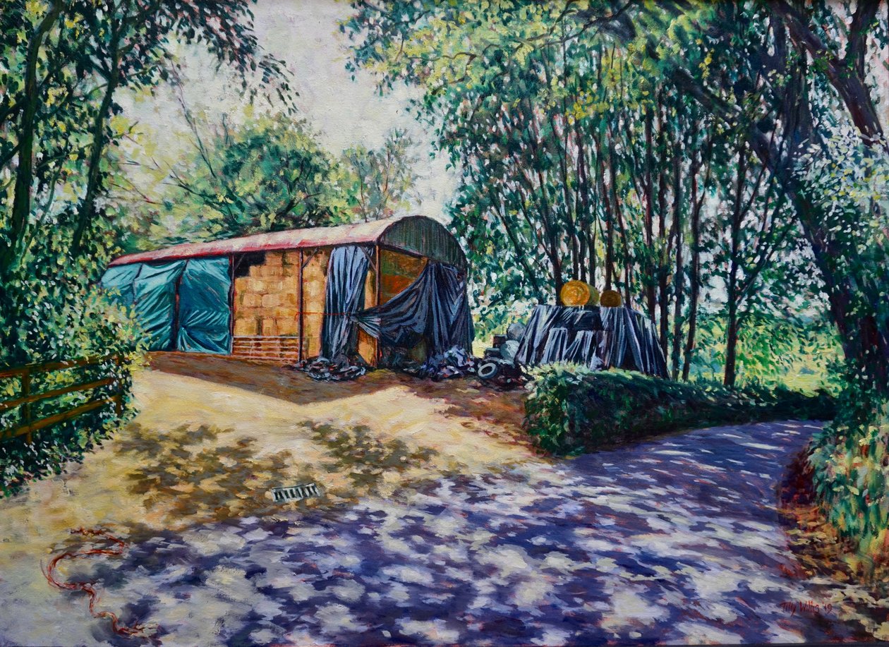 Haylage y Baleage 2019 (óleo sobre lienzo) de Tilly Willis
