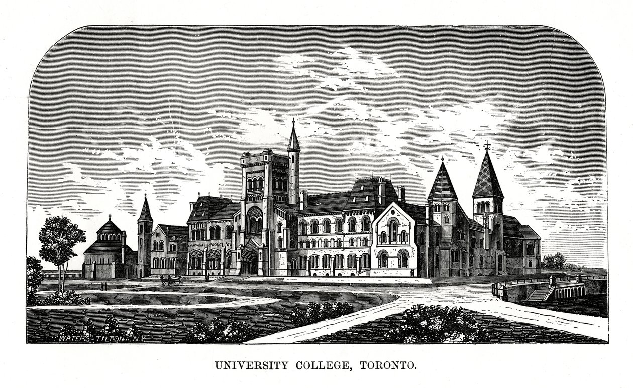 University College, Toronto, Canadá, siglo XIX de Tilton Waters