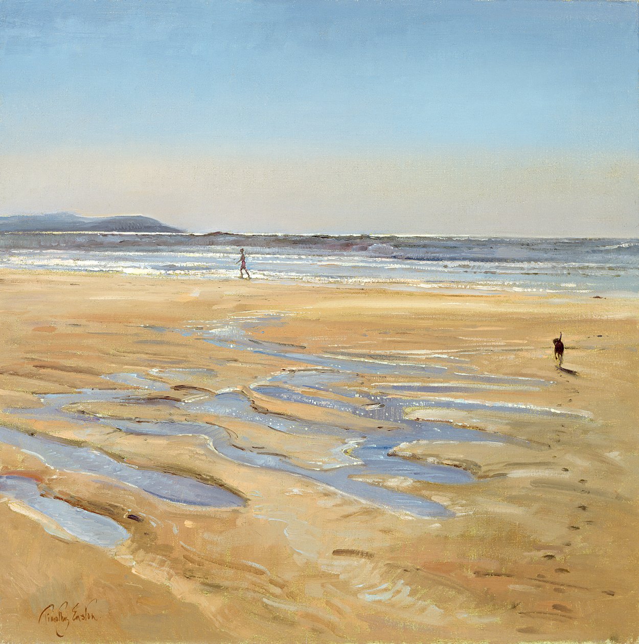 Paseantes de playa de Timothy Easton