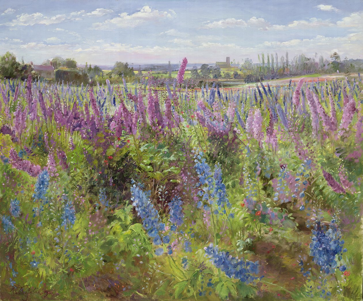 Delphinios y amapolas, 1991 de Timothy Easton
