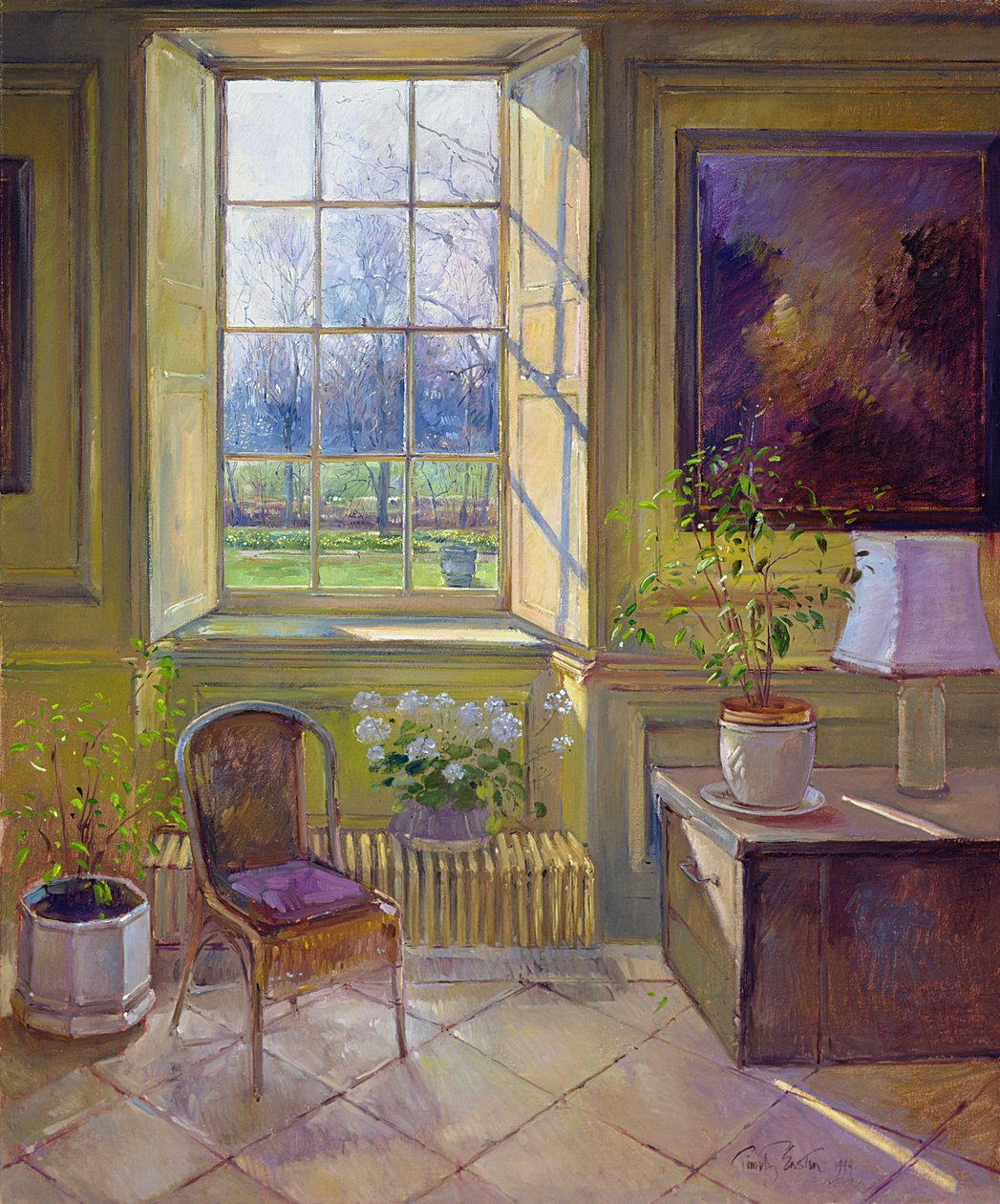 Luz de primavera y los árboles de mandarina, 1994 de Timothy Easton