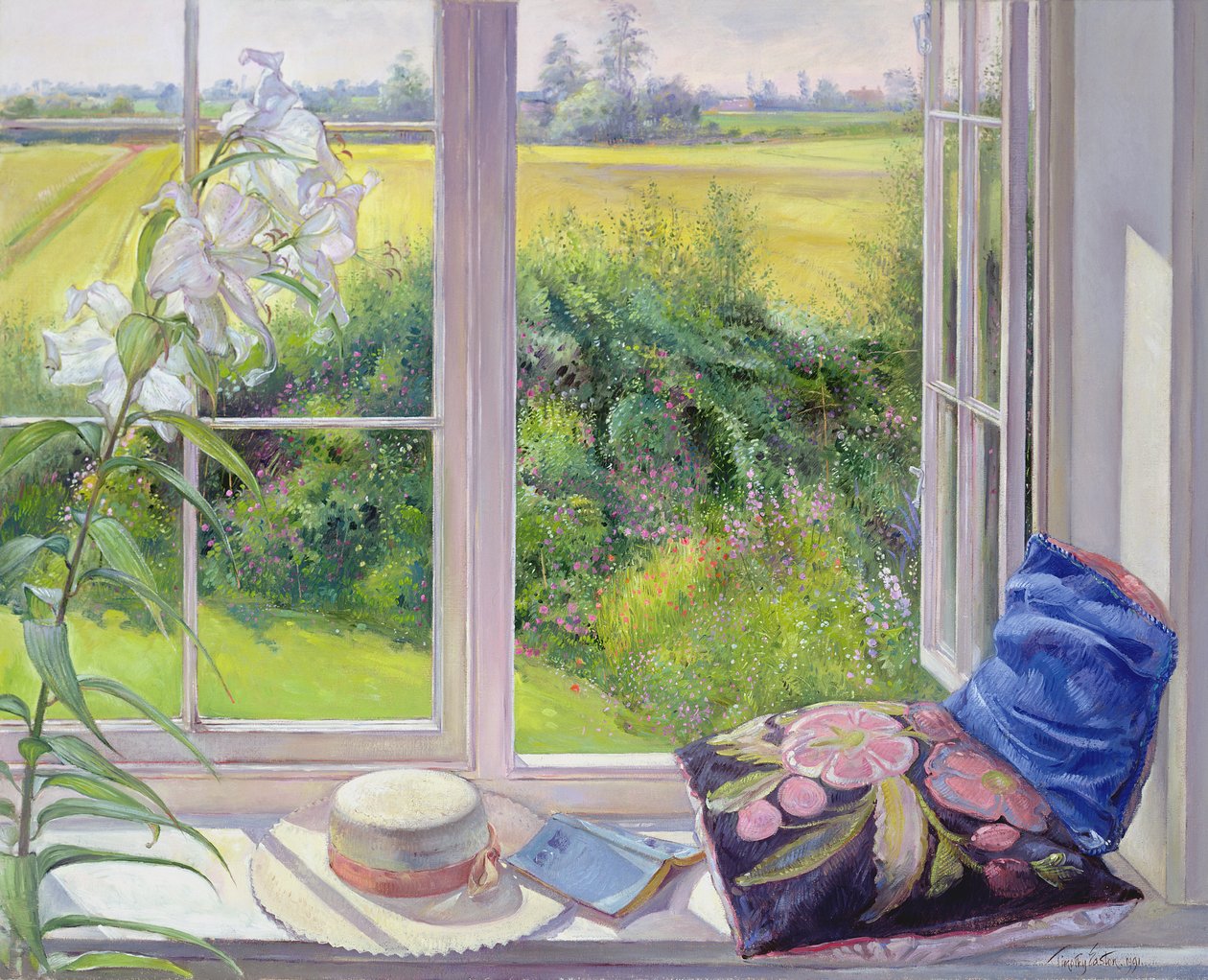 Asiento de ventana y lirio, 1991 de Timothy Easton