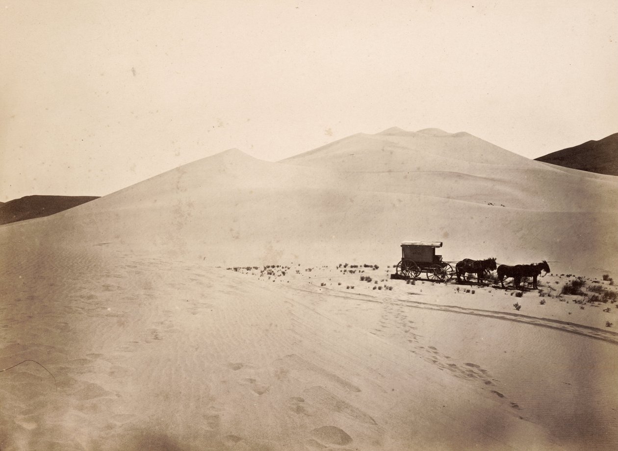 Dunas de arena, desierto de Carson, Nevada de Timothy H. OSullivan