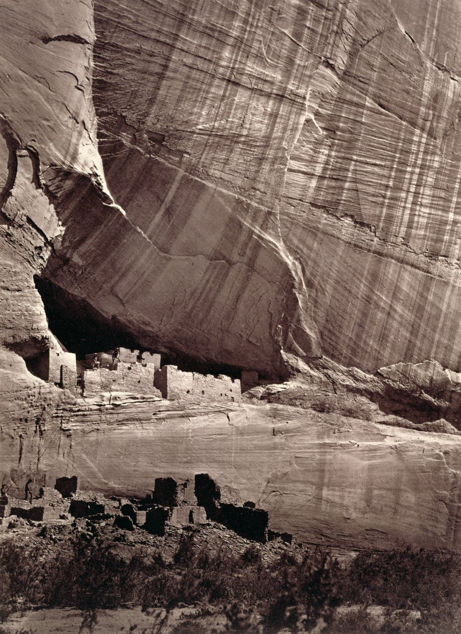 Las antiguas ruinas del Cañón de Chelle, 1873 de Timothy O
