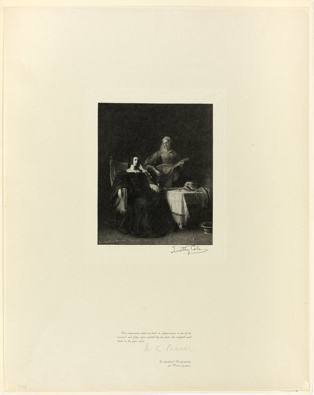 Catalina de Aragón y su doncella, de Old English Masters de Timothy Cole