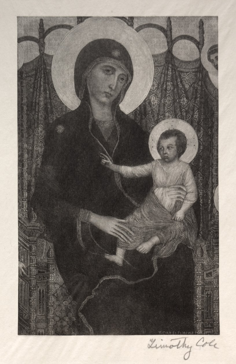 Madonna y Niño, 1885 de Timothy Cole