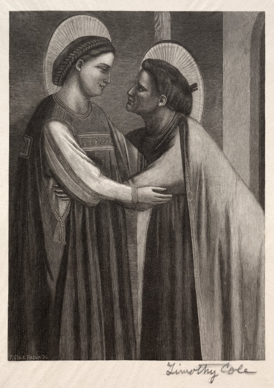 Viejos maestros italianos: María y Isabel, 1886 de Timothy Cole