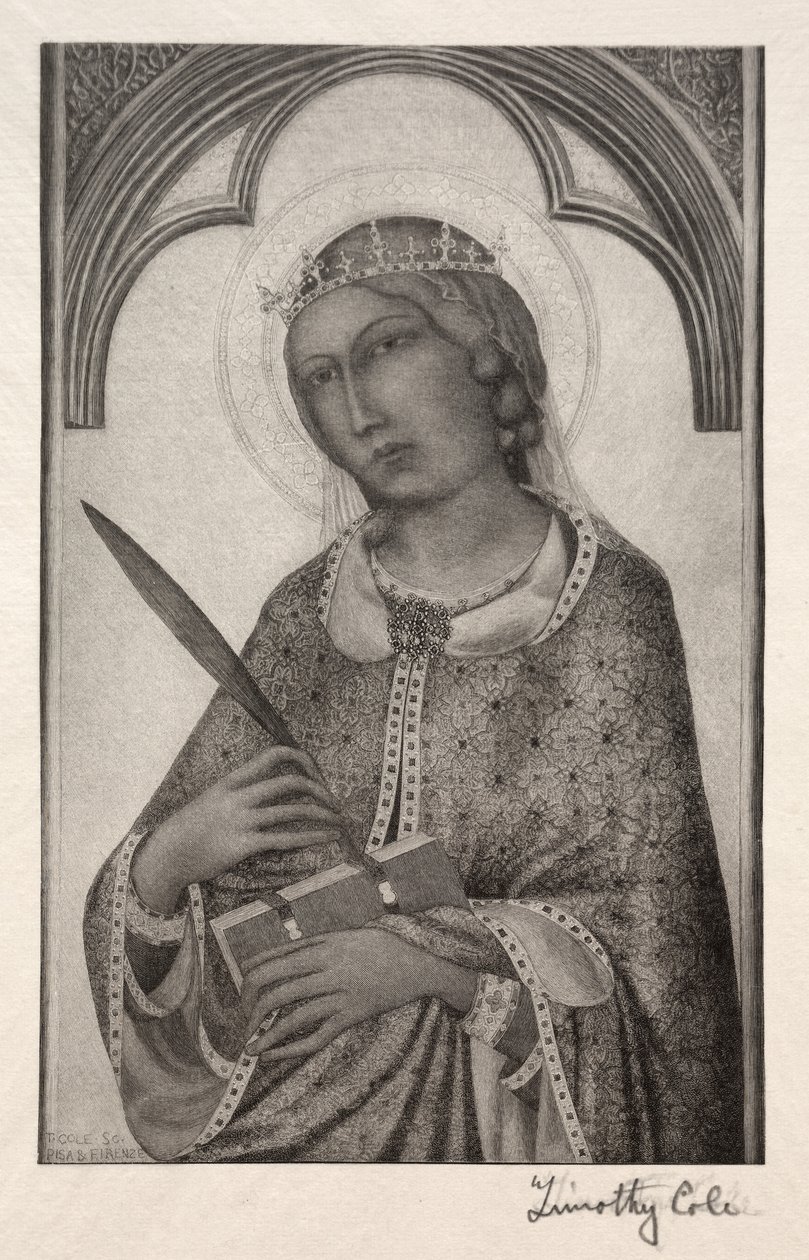 Viejos maestros italianos: Santa Catalina de Alejandría, 1888-1892 de Timothy Cole