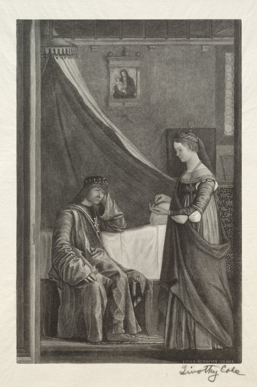 Viejos Maestros Italianos: Santa Úrsula con su padre, 1888-1892 de Timothy Cole