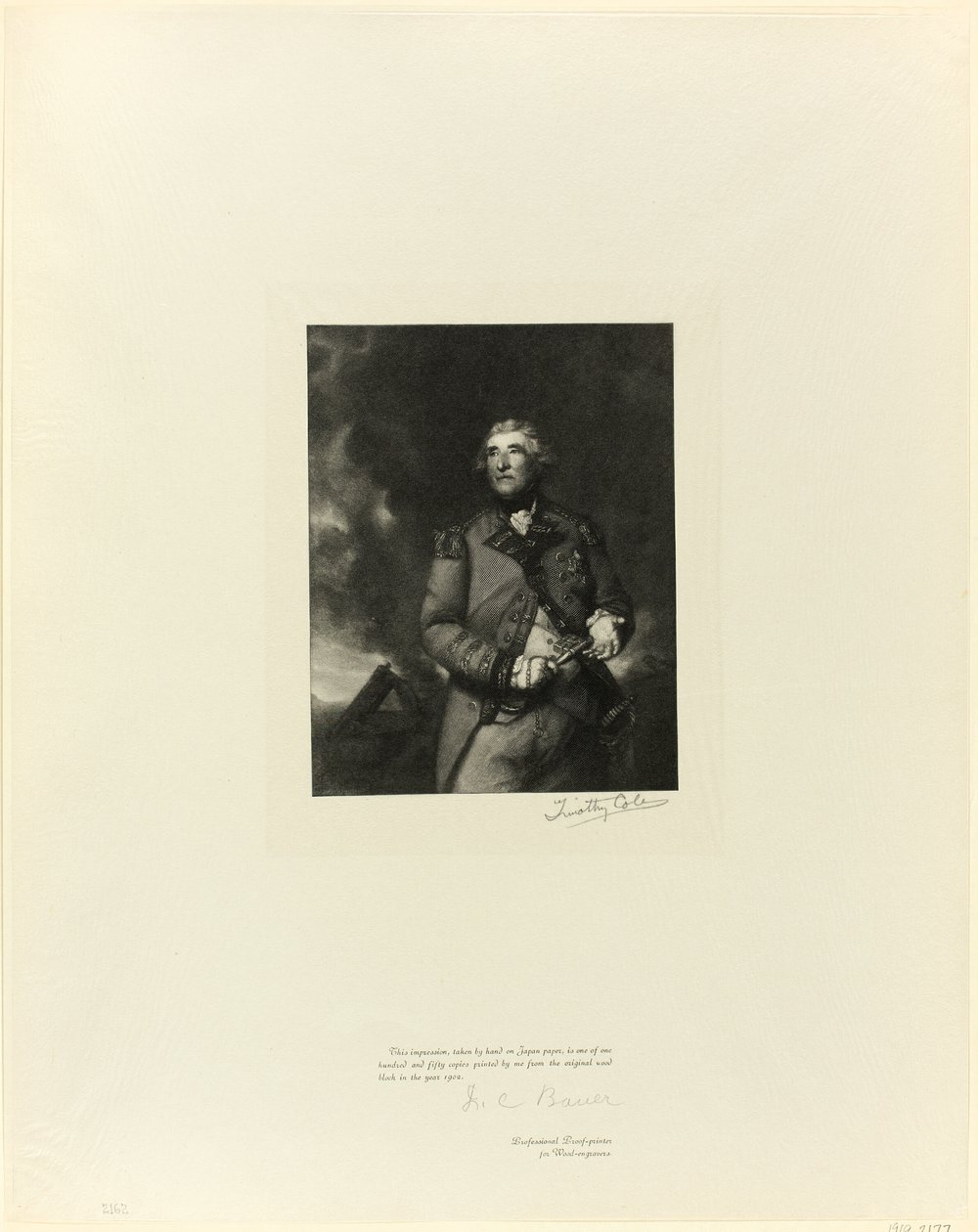 Retrato de Lord Heathfield, de Viejos Maestros Ingleses de Timothy Cole