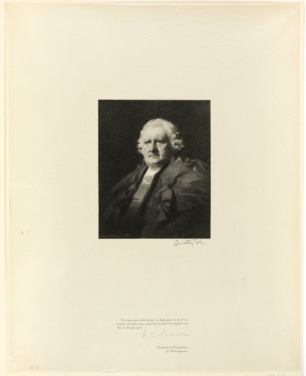 Retrato de Lord Newton, de Old English Masters de Timothy Cole