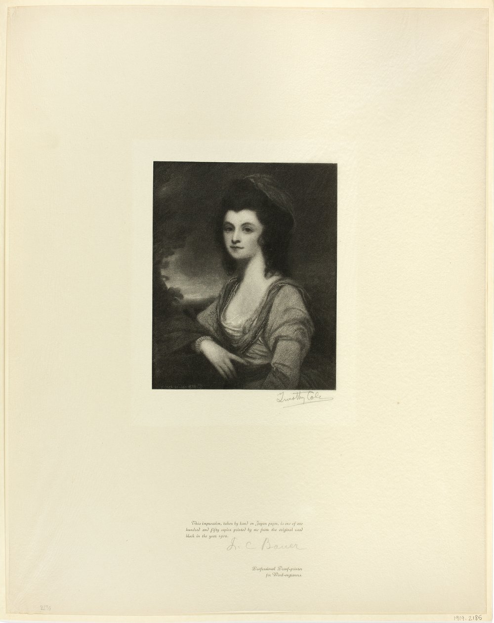 Retrato de la Sra. Davies, de Old English Masters de Timothy Cole