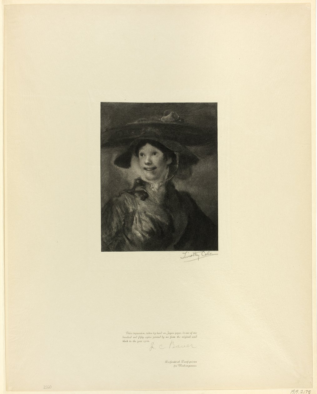 La chica de los camarones, de Maestros ingleses antiguos de Timothy Cole