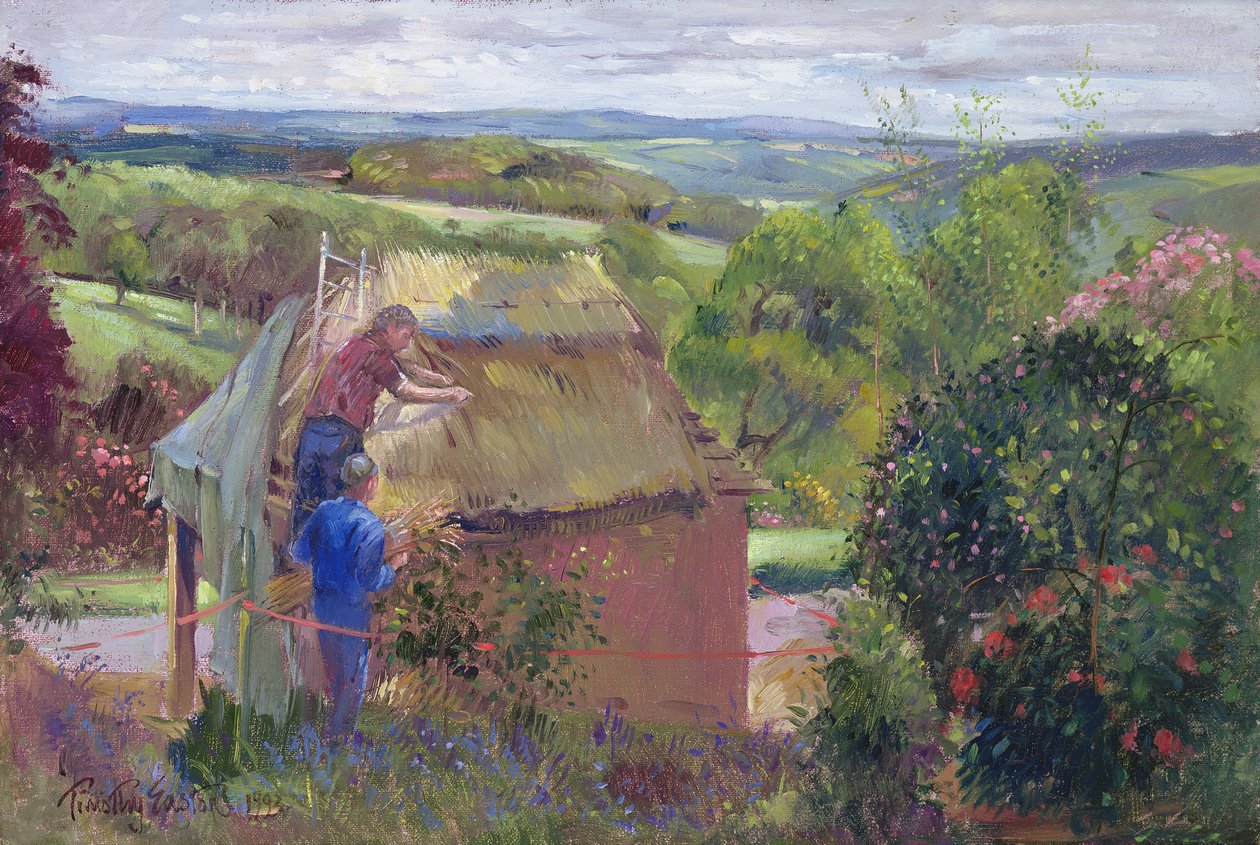Techando la Casa de Verano, Lanhydrock House, Cornwall, 1993 de Timothy Easton