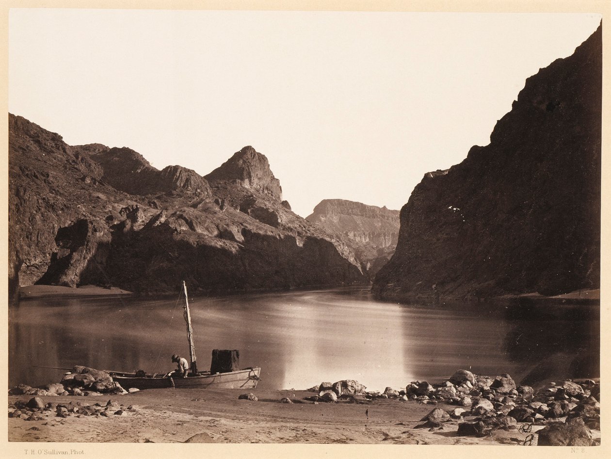 Black Cañon, río Colorado, desde el campamento 8, vista hacia aguas arriba de Timothy H. O