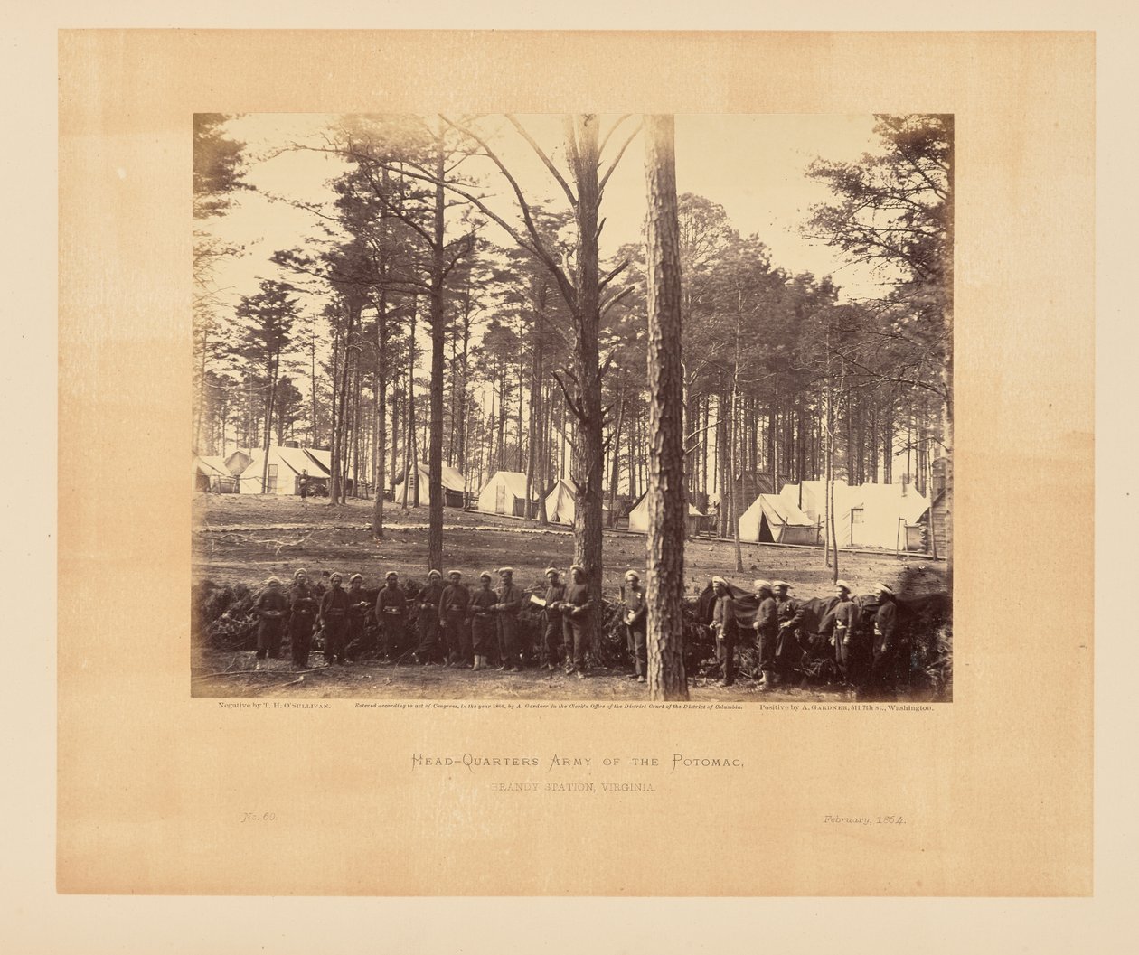 Cuartel General del Ejército del Potomac, Brandy Station, Virginia de Timothy H. OSullivan