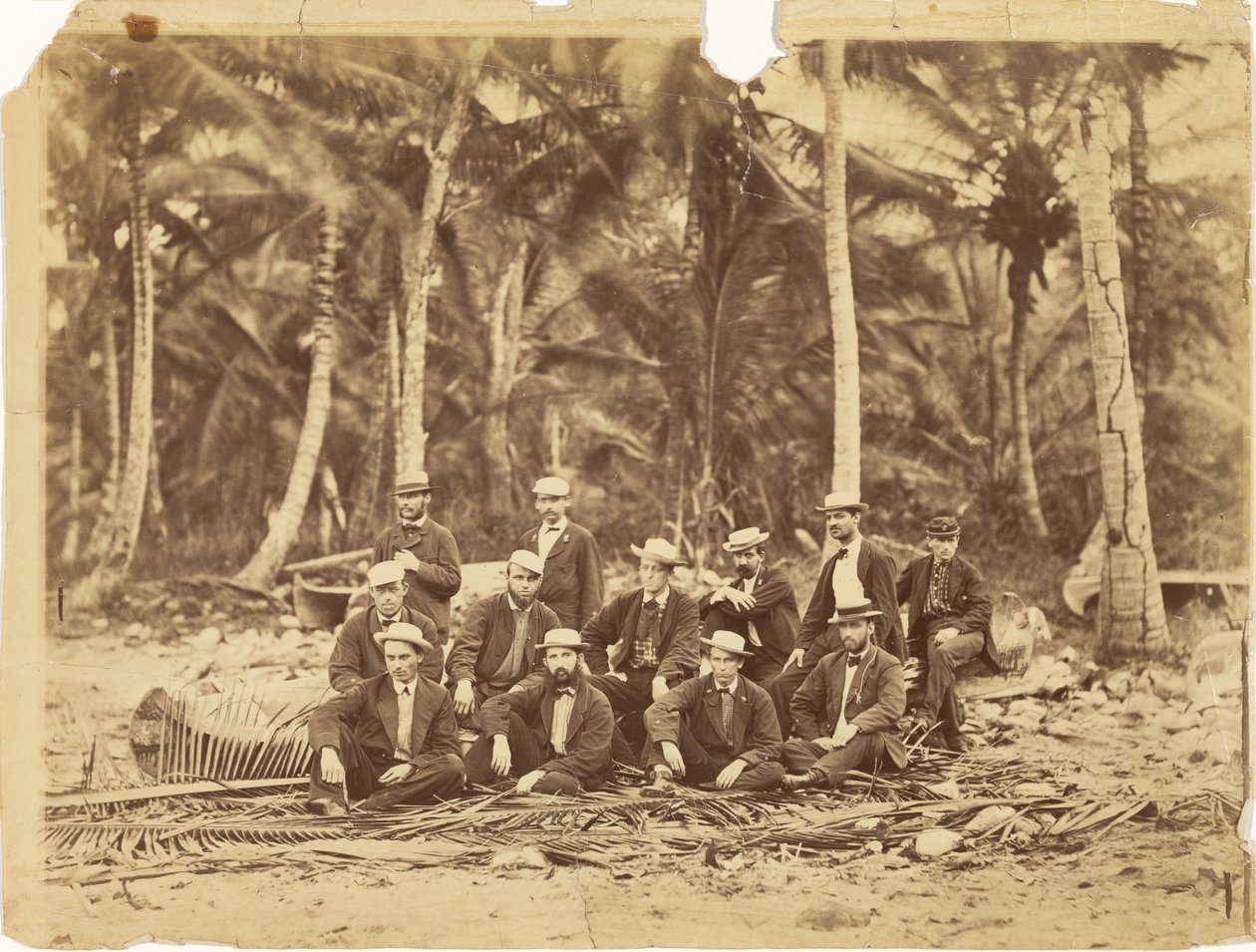 [Capitán de Corbeta Thomas O. Slefridge y miembros de la Expedición Darién, Istmo de Darién (Panamá)]. de Timothy H. OSullivan