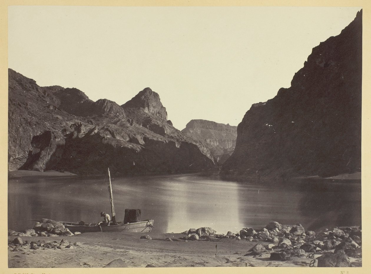 Black Cañon, río Colorado, desde el campamento 8, vista aguas arriba de Timothy O