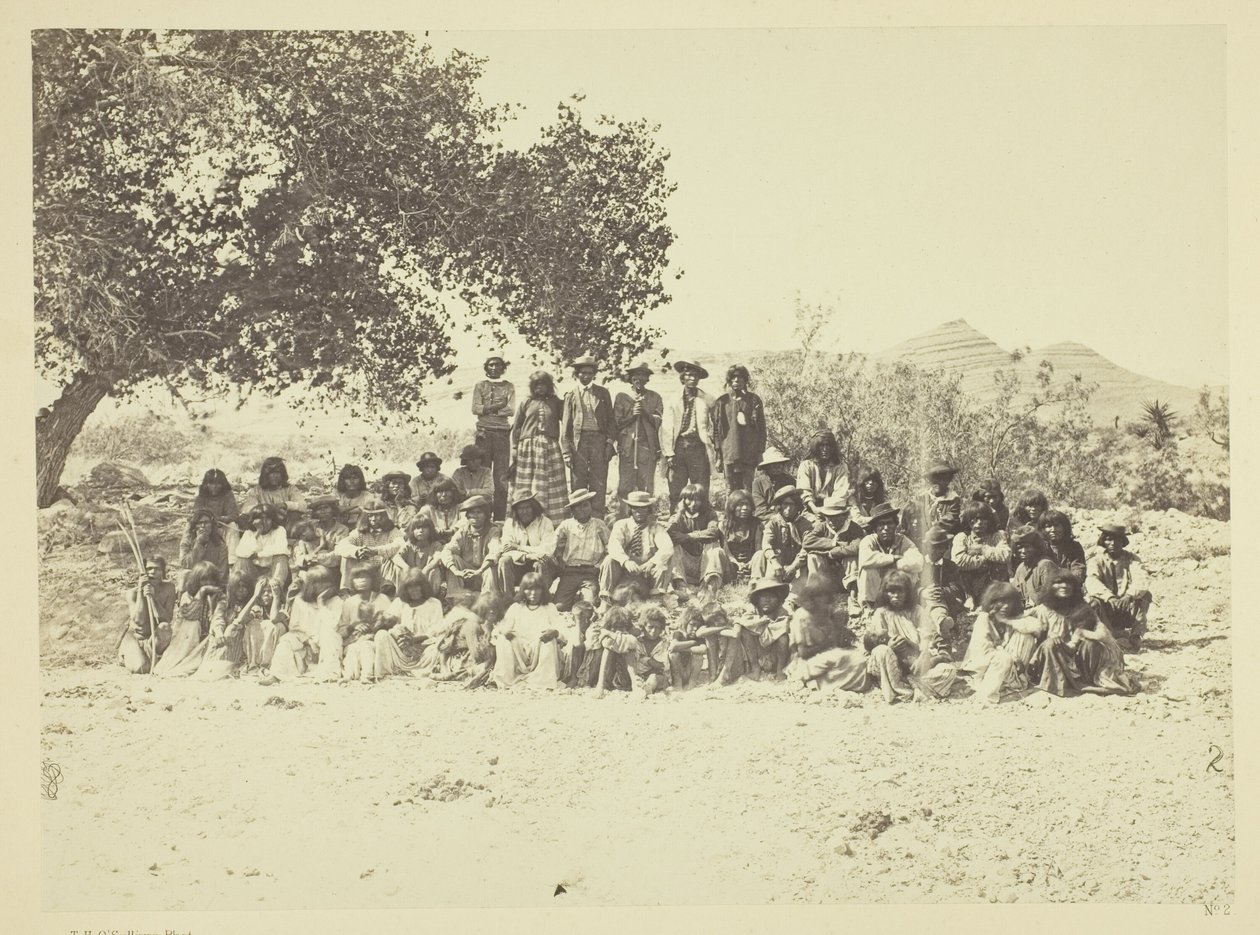 Grupo de indios Pah-Ute, Nevada de Timothy O
