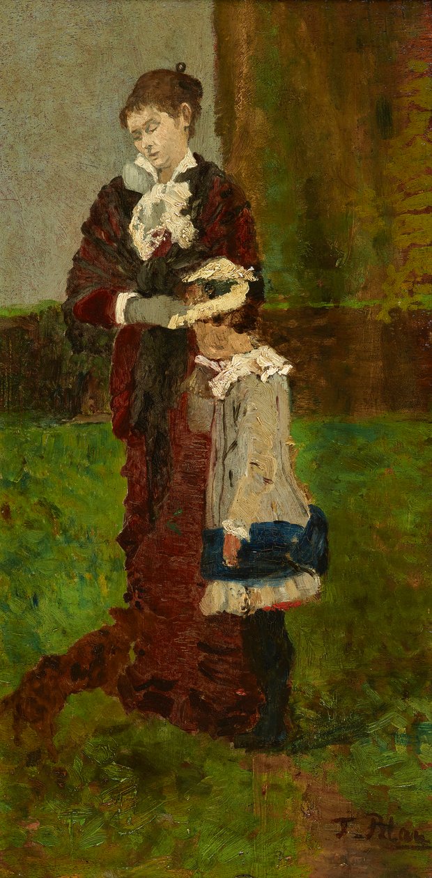 señora con niño de Tina Blau