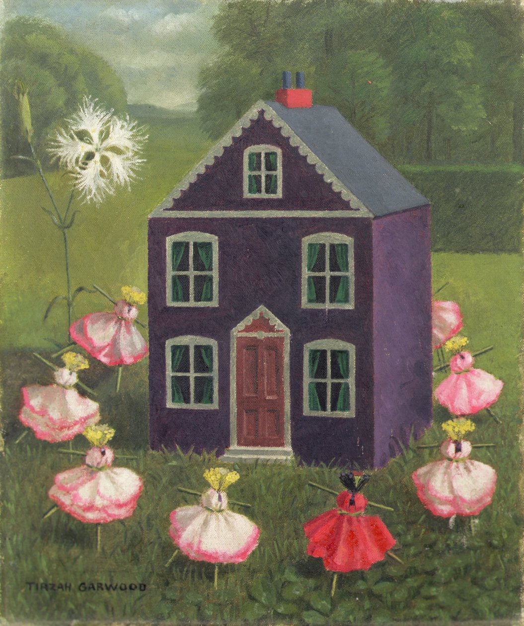 Casa de la Sufragista (óleo sobre lienzo) de Tirzah Ravilious