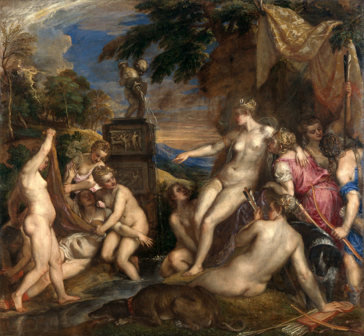 Diana y Calisto de Tiziano Vecelli