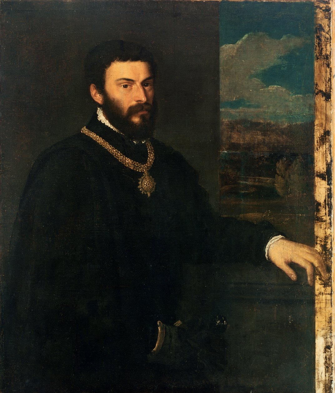 Retrato del Conde Antonio Porcia de Tiziano Vecelli