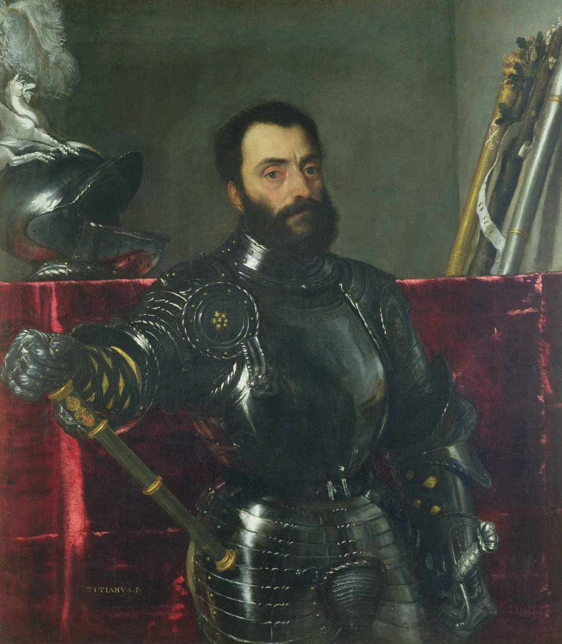 Retrato de Francesco Maria Della Rovere, Duque de Urbino de Tiziano Vecelli