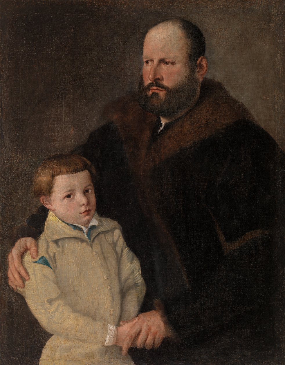 Hombre y niño de Tiziano Vecelli