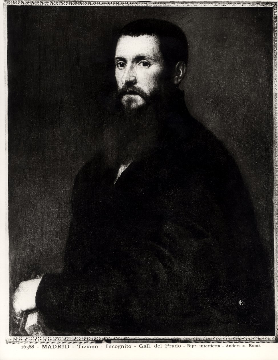 Retrato de un Hombre Desconocido de Tiziano Vecelli